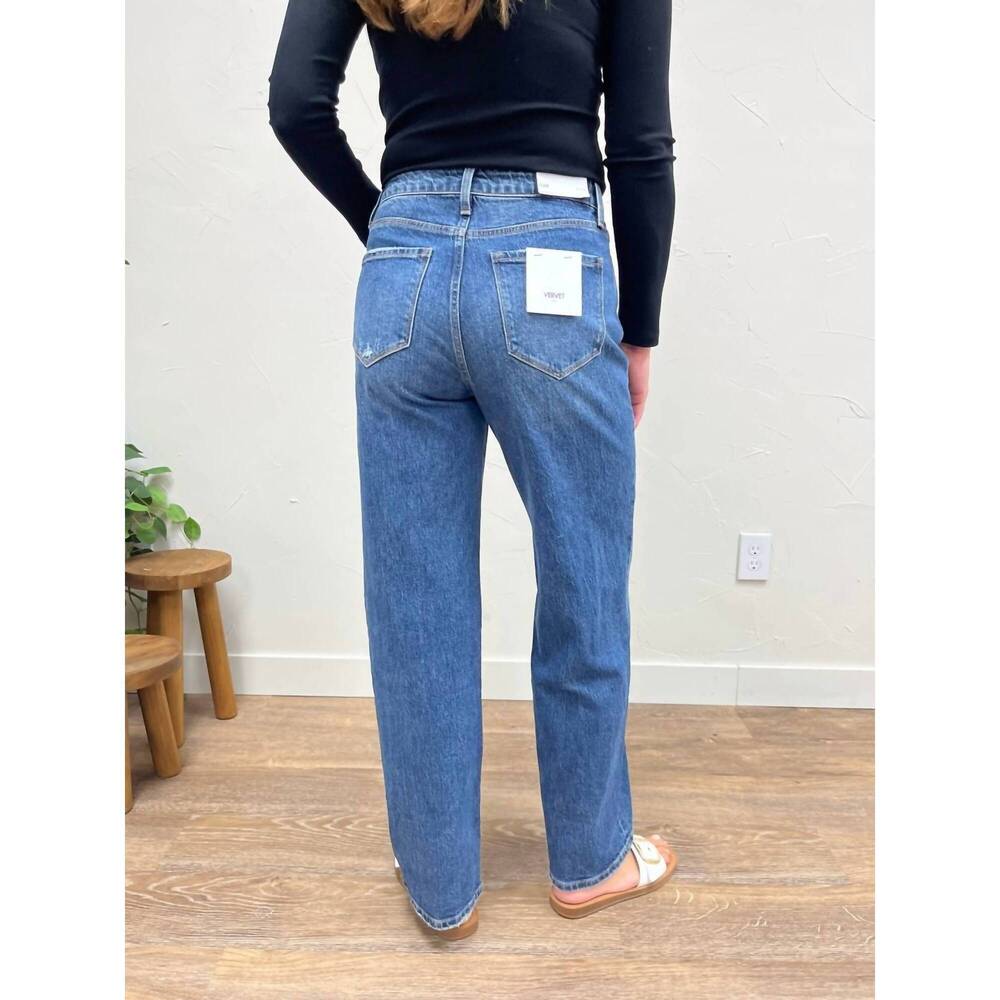 NEW VERVET BY FLYING MONKEY 90’s wide leg vervet denim in dark blue - Picture 3 of 3